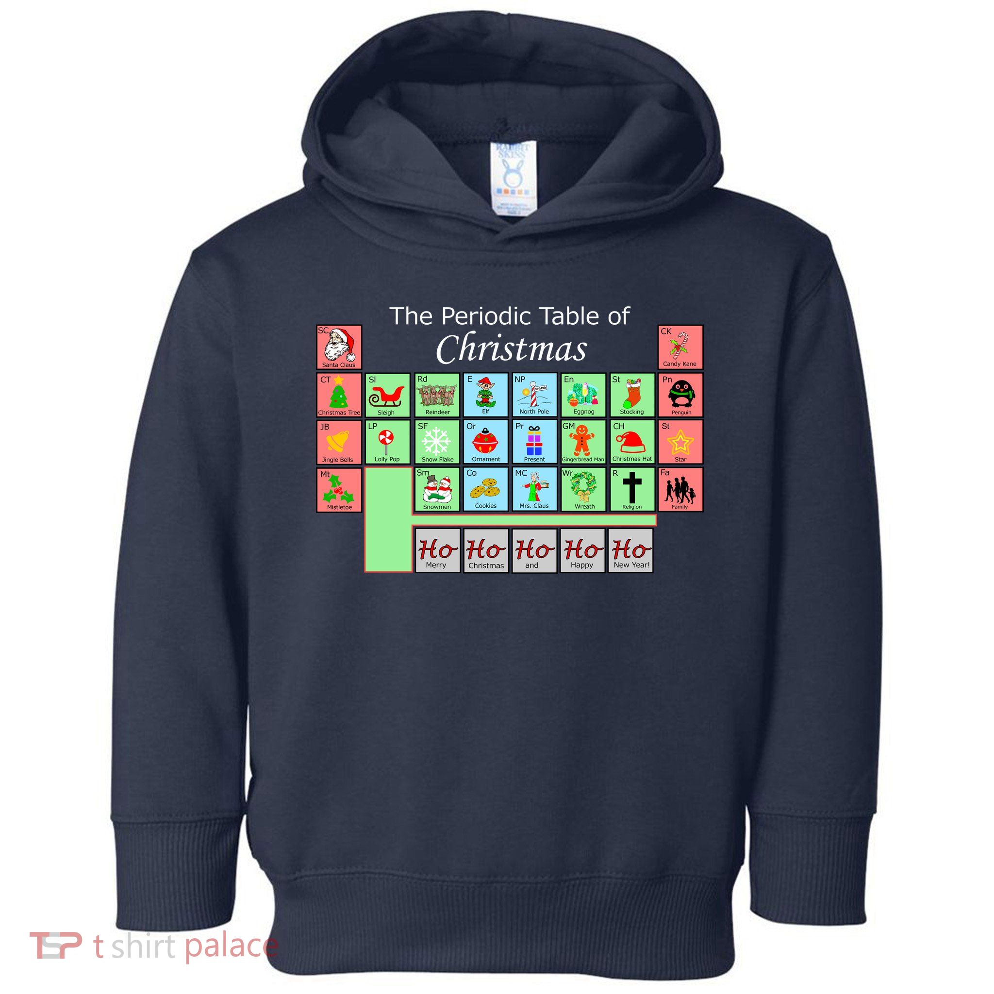 The Periodic Table Of Christmas Elements Toddler Hoodie