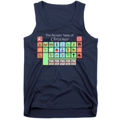 The Periodic Table Of Christmas Elements Tank Top