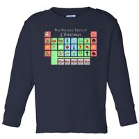 The Periodic Table Of Christmas Elements Toddler Long Sleeve Shirt