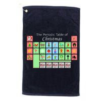 The Periodic Table Of Christmas Elements Platinum Collection Golf Towel