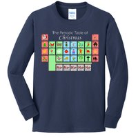 The Periodic Table Of Christmas Elements Kids Long Sleeve Shirt