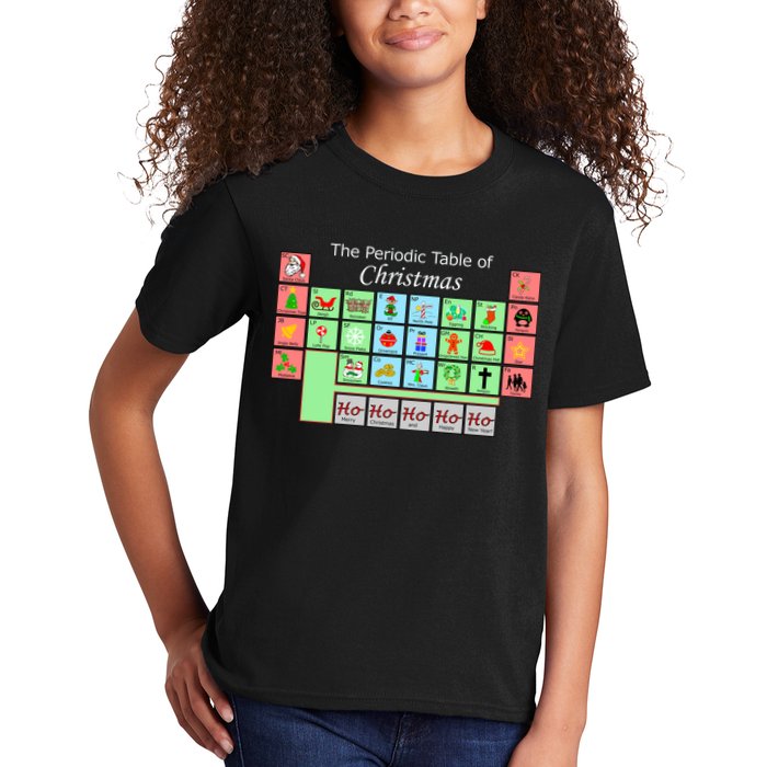 The Periodic Table Of Christmas Elements Kids T-Shirt