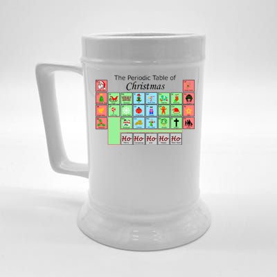 The Periodic Table Of Christmas Elements Beer Stein