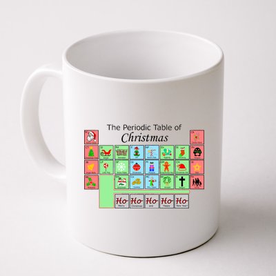 The Periodic Table Of Christmas Elements Coffee Mug