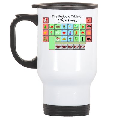 The Periodic Table Of Christmas Elements Stainless Steel Travel Mug