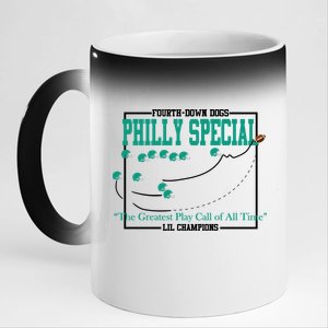 The Philly Special Greatest Play Call of All Time Philadelphia 11oz Black Color Changing Mug