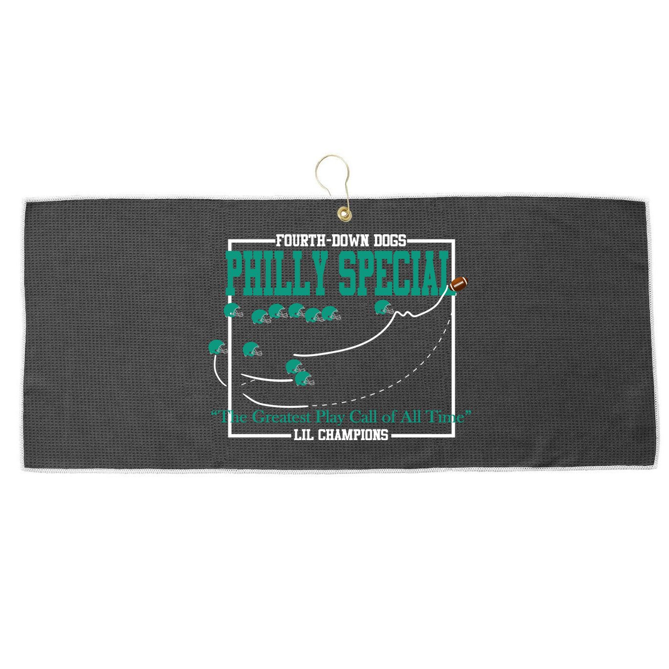The Philly Special Greatest Play Call of All Time Philadelphia Large Microfiber Waffle Golf Towel