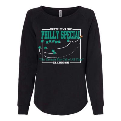 The Philly Special Greatest Play Call of All Time Philadelphia Womens California Wash Sweatshirt