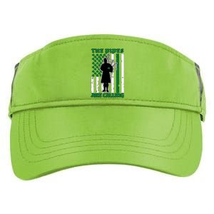 The Piped Are Call St Pattys Day Irish Flag Adult Drive Performance Visor