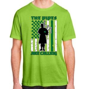 The Piped Are Call St Pattys Day Irish Flag Adult ChromaSoft Performance T-Shirt