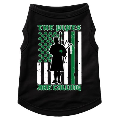 The Piped Are Call St Pattys Day Irish Flag Doggie Tank
