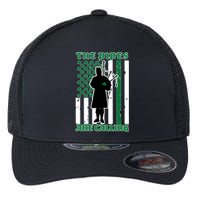 The Piped Are Call St Pattys Day Irish Flag Flexfit Unipanel Trucker Cap