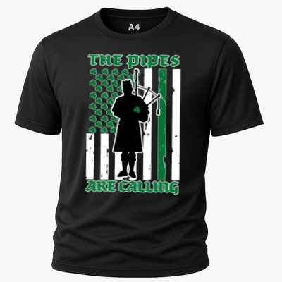 The Piped Are Call St Pattys Day Irish Flag Performance Shirt