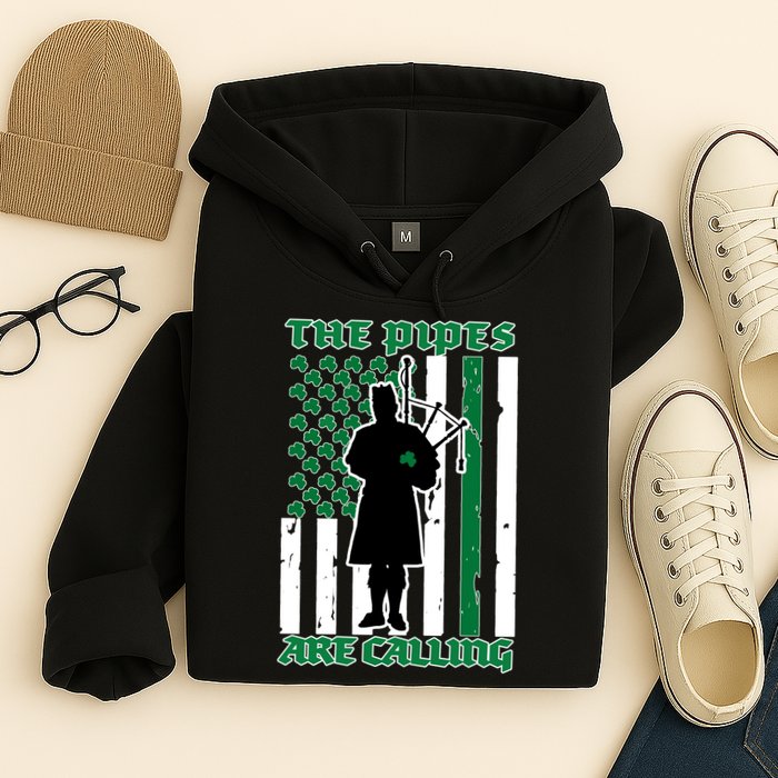 The Piped Are Call St Pattys Day Irish Flag Hoodie