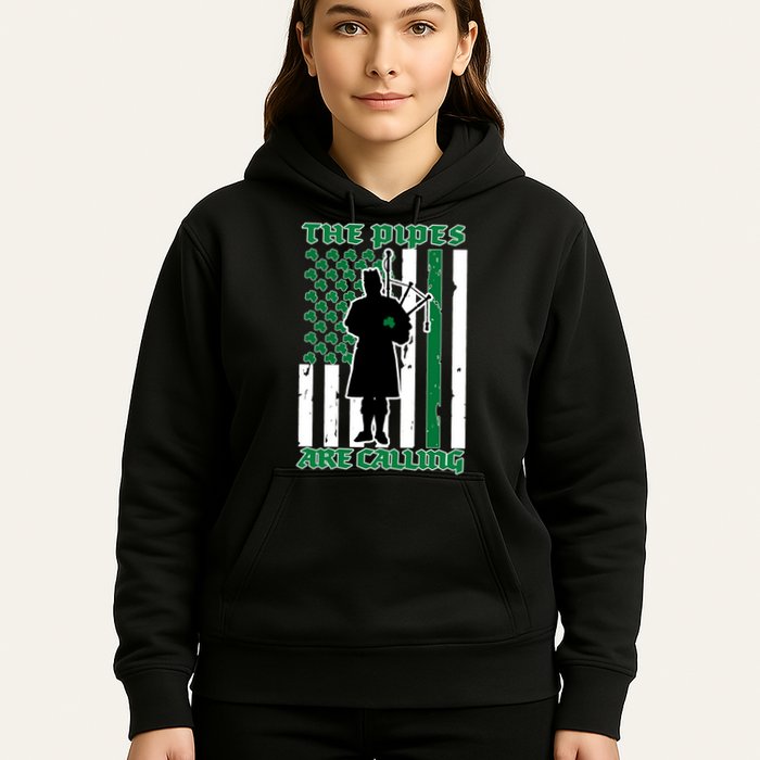 The Piped Are Call St Pattys Day Irish Flag Hoodie
