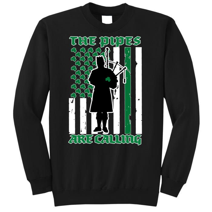 The Piped Are Call St Pattys Day Irish Flag Sweatshirt