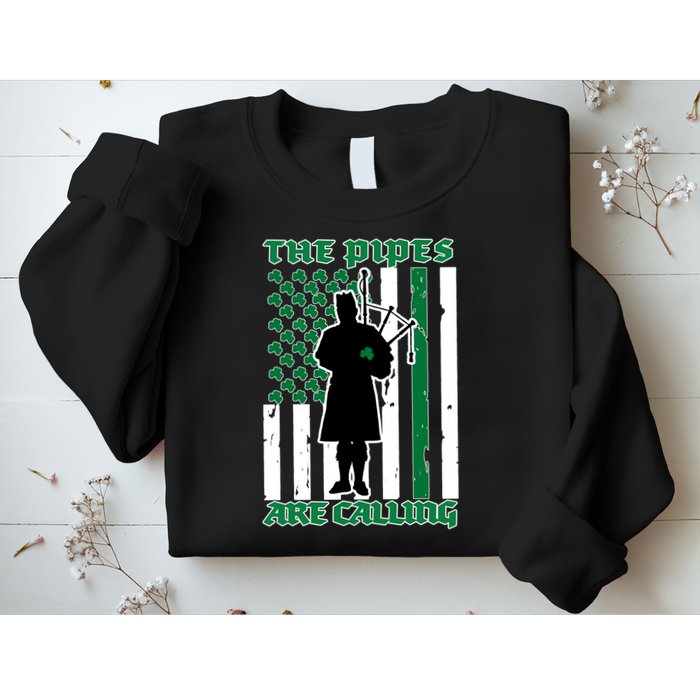 The Piped Are Call St Pattys Day Irish Flag Sweatshirt
