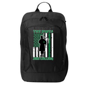 The Piped Are Call St Pattys Day Irish Flag City Backpack