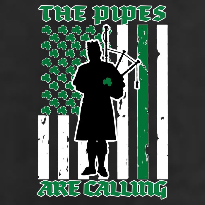 The Piped Are Call St Pattys Day Irish Flag Adult Drive Performance Visor