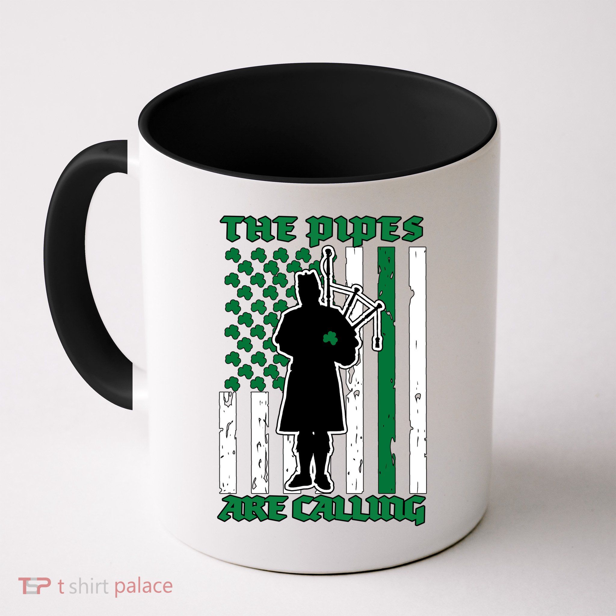 The Piped Are Call St Pattys Day Irish Flag Mug