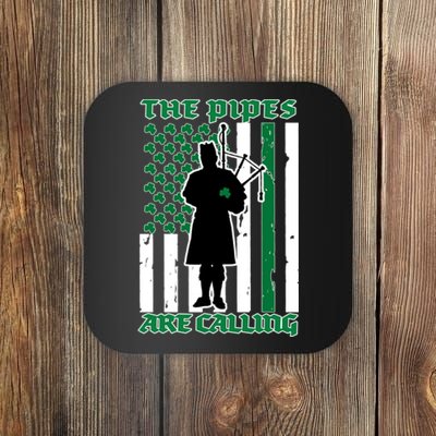 The Piped Are Call St Pattys Day Irish Flag Coaster