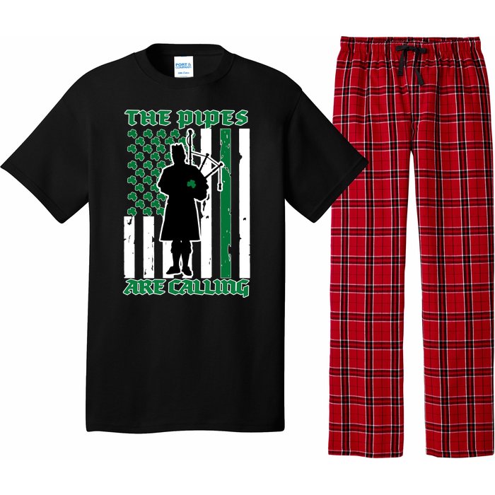 The Piped Are Call St Pattys Day Irish Flag Pajama Set