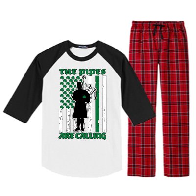 The Piped Are Call St Pattys Day Irish Flag Raglan Sleeve Pajama Set