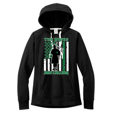 The Piped Are Call St Pattys Day Irish Flag Women's Fleece Hoodie