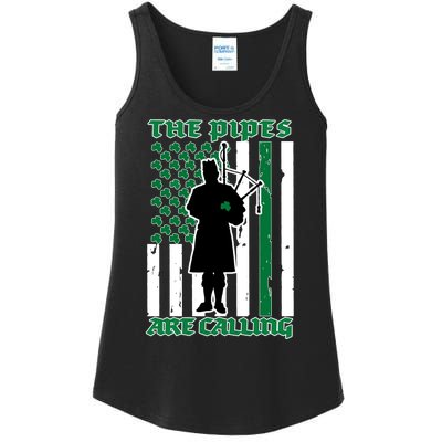 The Piped Are Call St Pattys Day Irish Flag Ladies Essential Tank