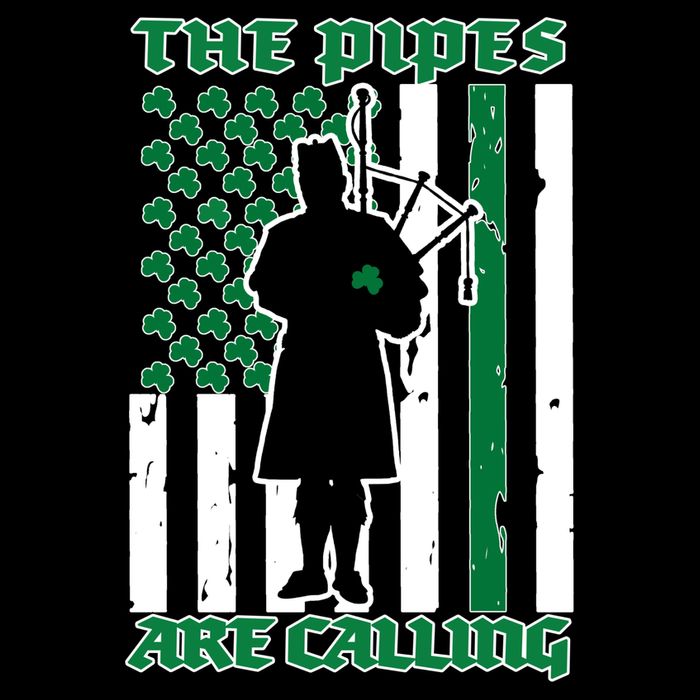 The Piped Are Call St Pattys Day Irish Flag 16 in Basic Backpack