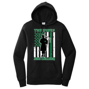 The Piped Are Call St Pattys Day Irish Flag Women's Pullover Hoodie