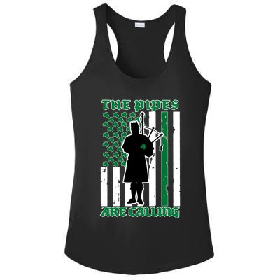 The Piped Are Call St Pattys Day Irish Flag Ladies PosiCharge Competitor Racerback Tank
