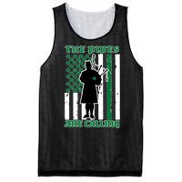 The Piped Are Call St Pattys Day Irish Flag Mesh Reversible Basketball Jersey Tank