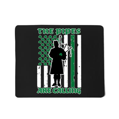 The Piped Are Call St Pattys Day Irish Flag Mousepad