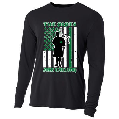 The Piped Are Call St Pattys Day Irish Flag Cooling Performance Long Sleeve Crew