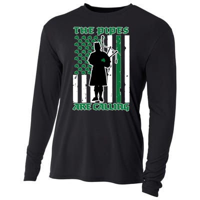 The Piped Are Call St Pattys Day Irish Flag Cooling Performance Long Sleeve Crew