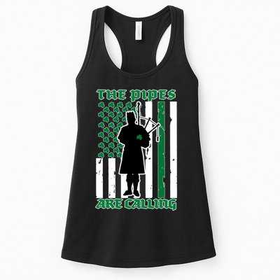 The Piped Are Call St Pattys Day Irish Flag Womens Tank Top