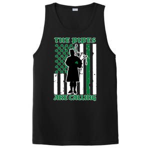 The Piped Are Call St Pattys Day Irish Flag PosiCharge Competitor Tank