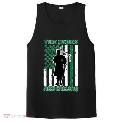 The Piped Are Call St Pattys Day Irish Flag PosiCharge Competitor Tank