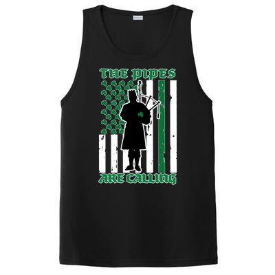 The Piped Are Call St Pattys Day Irish Flag PosiCharge Competitor Tank