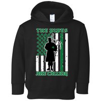 The Piped Are Call St Pattys Day Irish Flag Toddler Hoodie