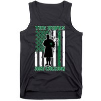 The Piped Are Call St Pattys Day Irish Flag Tank Top