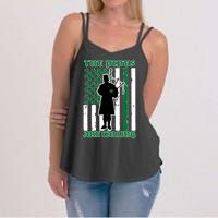 The Piped Are Call St Pattys Day Irish Flag Women's Strappy Tank