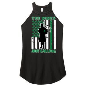 The Piped Are Call St Pattys Day Irish Flag Women's Perfect Tri Rocker Tank