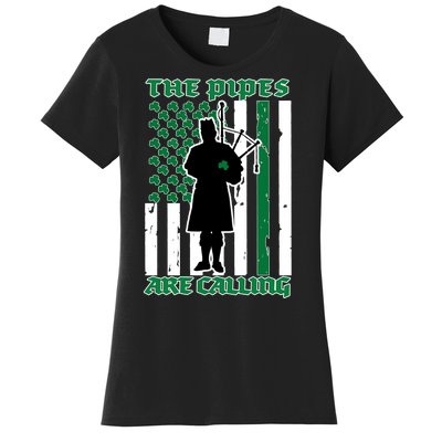 The Piped Are Call St Pattys Day Irish Flag Women's T-Shirt