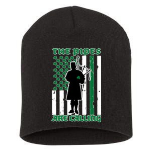 The Piped Are Call St Pattys Day Irish Flag Short Acrylic Beanie