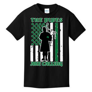 The Piped Are Call St Pattys Day Irish Flag Kids T-Shirt