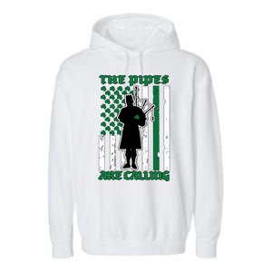 The Piped Are Call St Pattys Day Irish Flag Garment-Dyed Fleece Hoodie