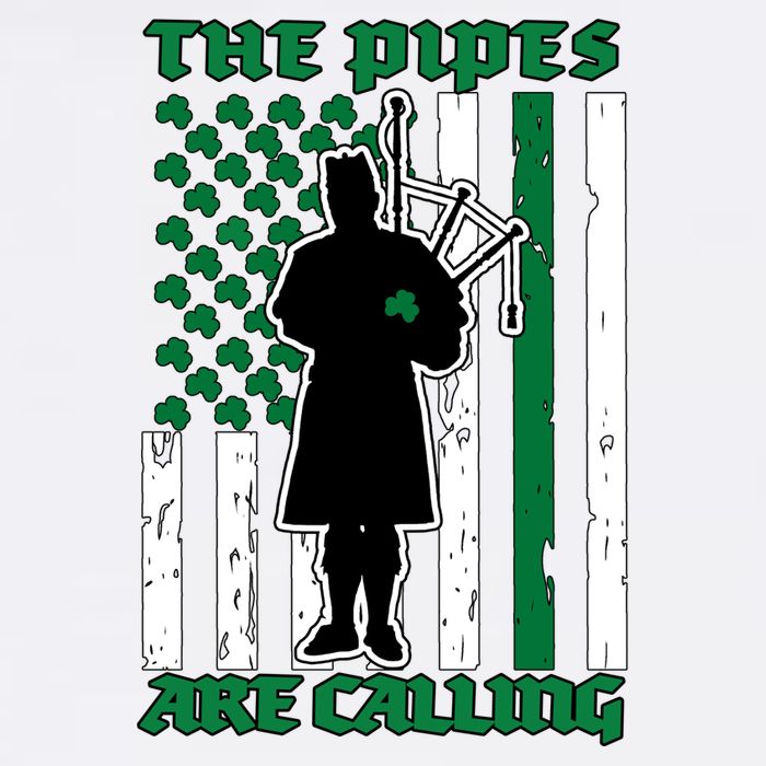 The Piped Are Call St Pattys Day Irish Flag Garment-Dyed Sweatshirt