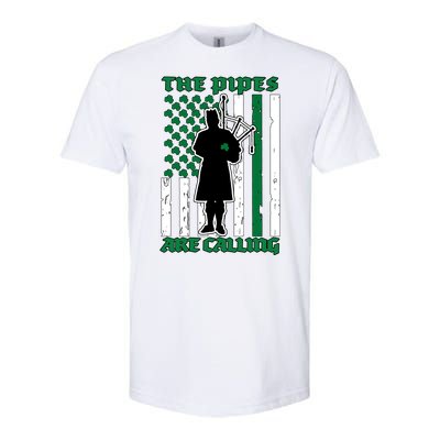 The Piped Are Call St Pattys Day Irish Flag Softstyle CVC T-Shirt